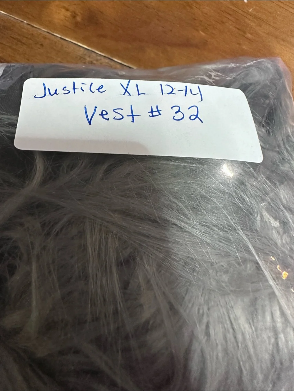 Justice Faux‎ Fur Ombré Vest Girls XL 12/14